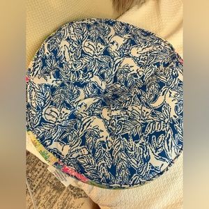 Round Lilly Pulitzer pillow